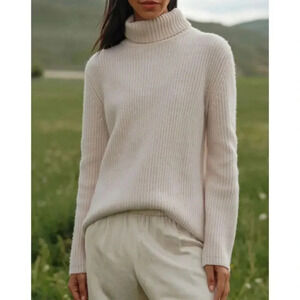 JENNI KAYNE Cashmere Turtleneck Sweater size Small
